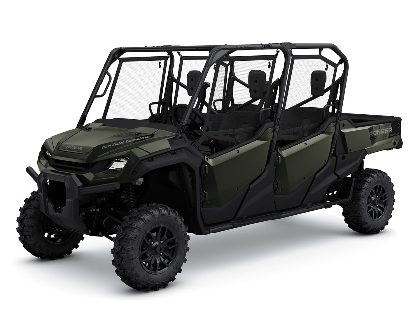 The 2024 Honda Pioneer 1000-6 in Black Forest Green.