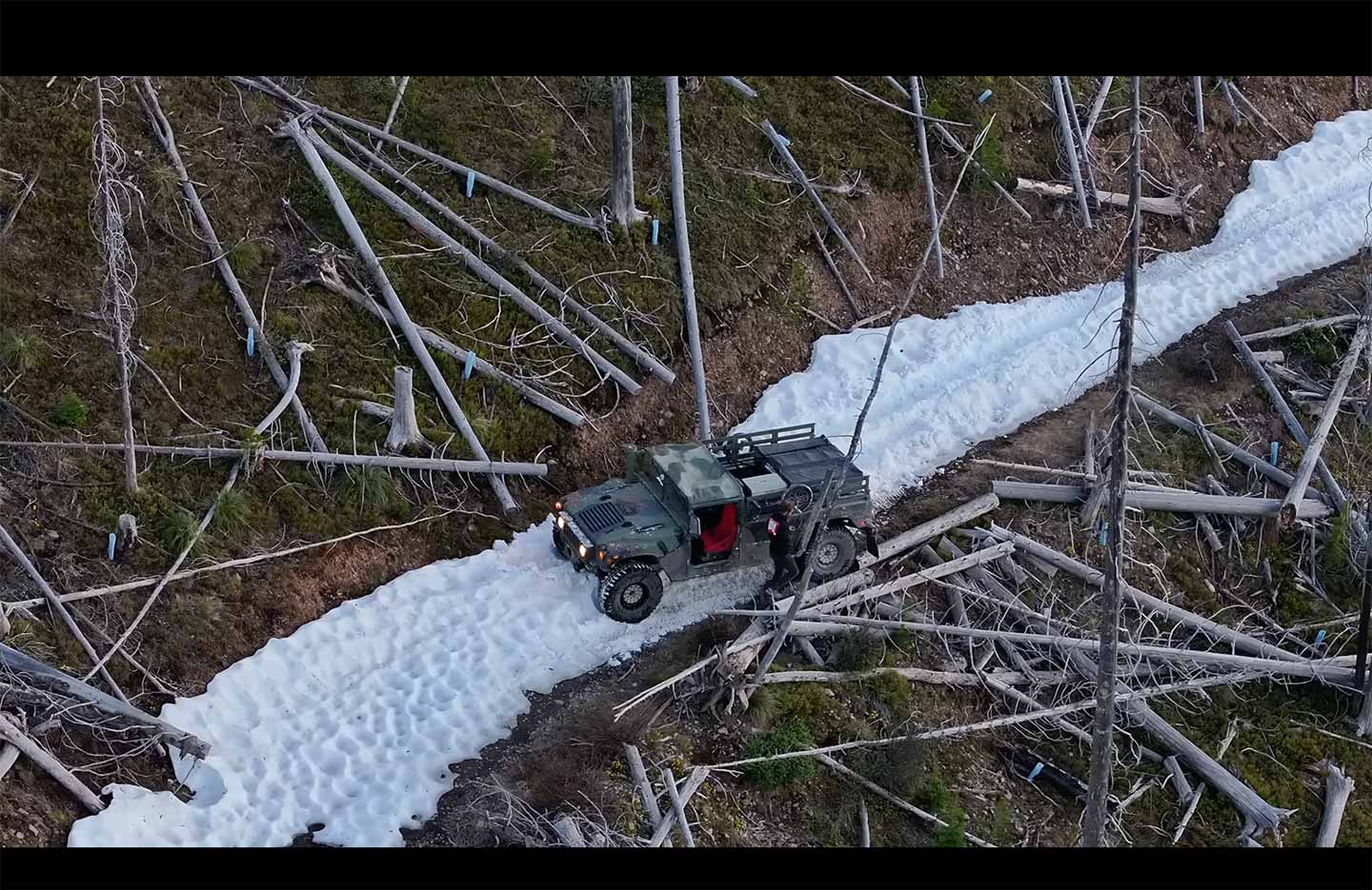 Even in its Very Injured state, the GHPC Humvee was willing to tackle just about any terrain.